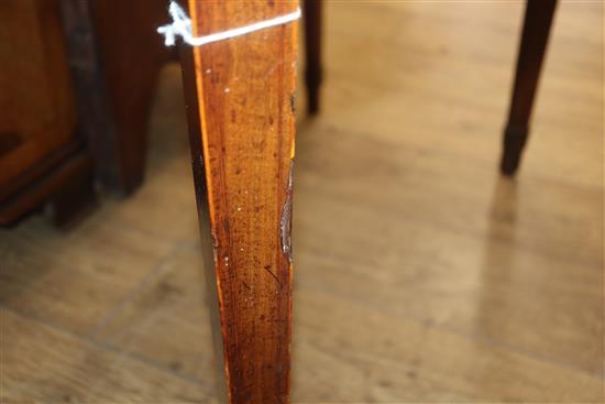 A George III inlaid mahogany folding card table W.91cm